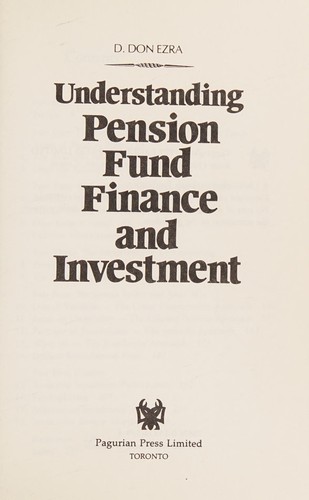 Cover for Understanding pension fund finance and investment