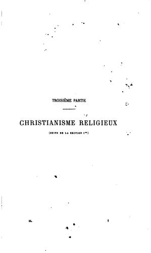 Cover for Christianisme Religieux