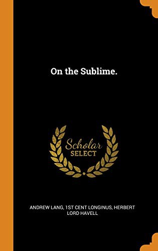 Cover for On the Sublime