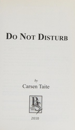 Cover for Do not disturb