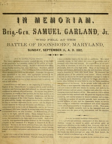 Cover for In memoriam