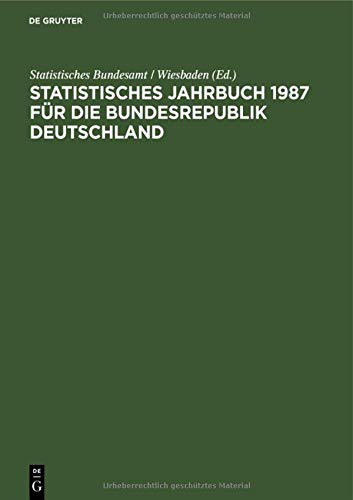 Cover for Statistisches Jahrbuch 1987 Für Die Bundesrepublik Deutschland