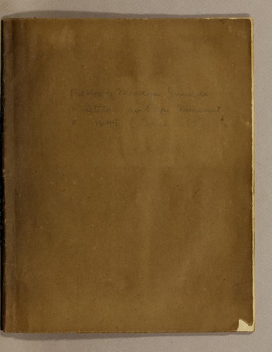 Cover for Lettre