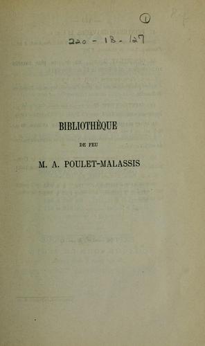 Cover for Bibliothèque, portraits, dessins et autographes de feu M. Auguste Poulet-Malassis
