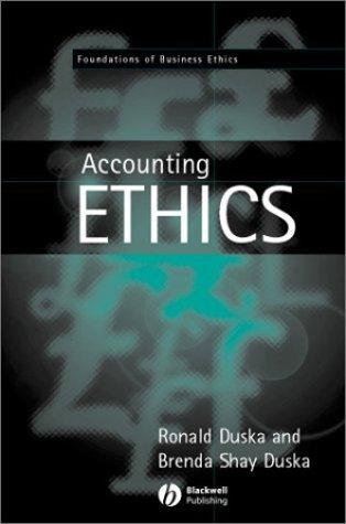 Cover for Accounting Ethics (Fundamentals of Business Ethics)