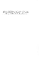 Cover for Environmental Quality Analysis