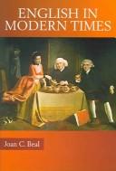 Cover for English in modern times, 1700-1945