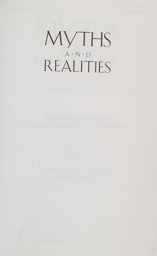 Cover for Myths and realities
