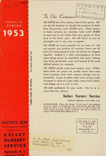 Cover for Spring 1953