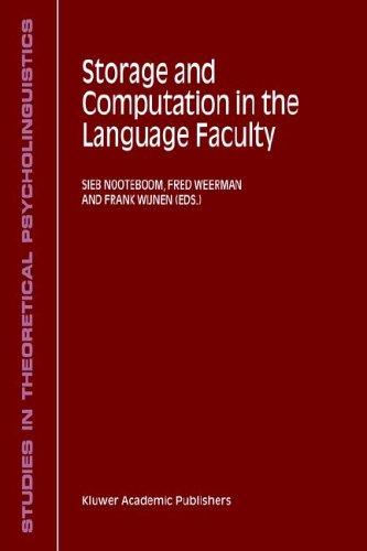 Cover for Storage and Computation in the Language Faculty (Studies in Theoretical Psycholinguistics)