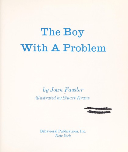 Cover for The boy with a problem
