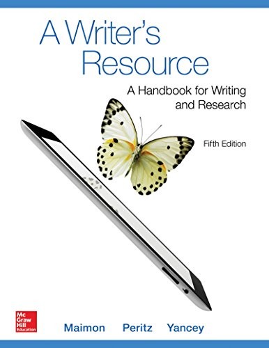 Cover for Writer's Resource (comb-Version) 5e with MLA Booklet 2016 and Connect Composition Access Card