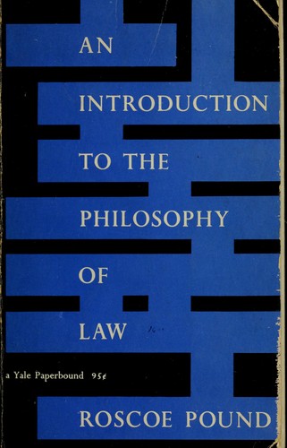 Cover for An introduction to the philosophy of law.