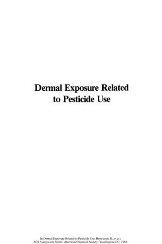 Cover for Dermal exposure related to pesticide use