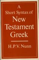 Cover for A Short Syntax of New Testament Greek
