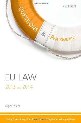 Cover for Q & A Revision Guide EU Law  2013 and 2014 (Questions & Answers)