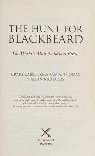 Cover for The hunt for Blackbeard