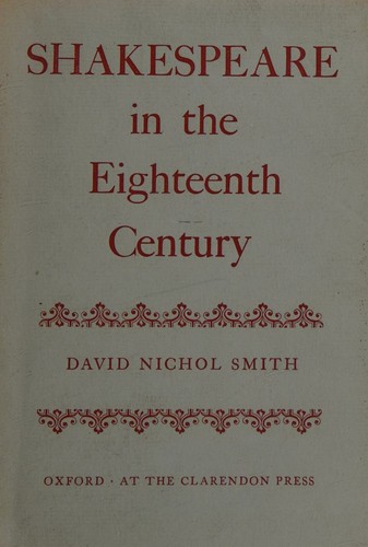 Cover for Shakespeare in the eighteenth century