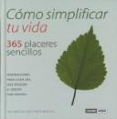 Cover for Como Simplificar Tu Vida