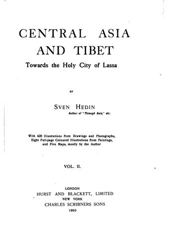 Cover for Central Asia and Tibet.