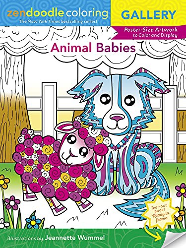 Cover for Zendoodle Coloring Gallery : Animal Babies