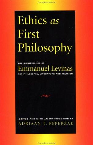 Cover for Ethics as First Philosophy
