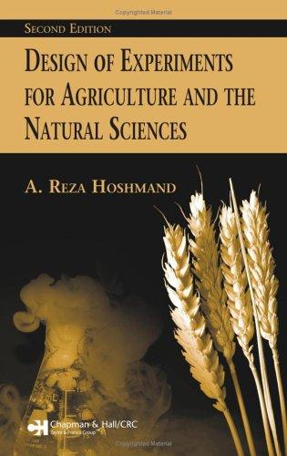 Cover for Design of experiments for agriculture and the natural sciences