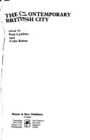 Cover for The Contemporary British City