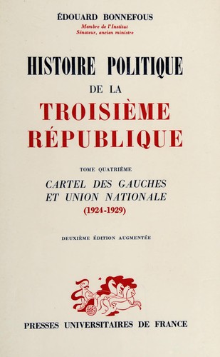 Cover for Histoire Politique de la Troisième République