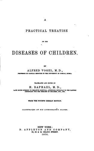 Cover for practical treatise on the diseases of children.