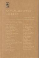 Cover for Annual review of genetics.