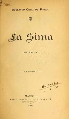 Cover for La Sima