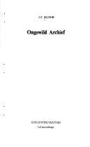 Cover for Ongewild archief