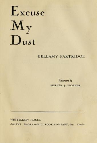 Cover for Excuse my dust