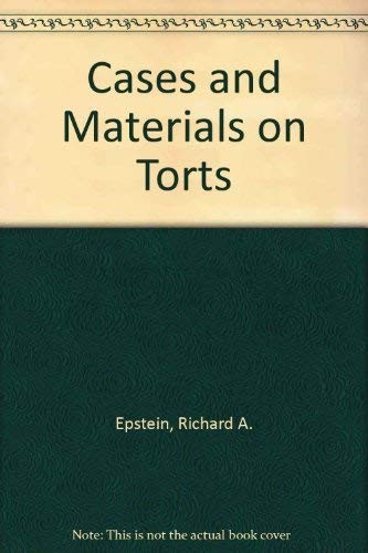 Cover for Cases and materials on torts