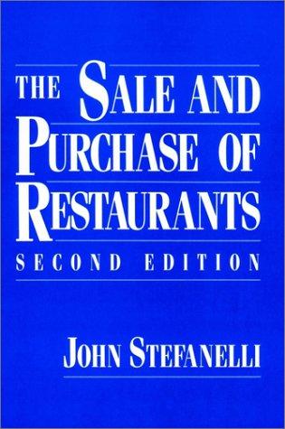 Cover for The sale and purchase of restaurants