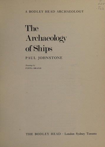 Cover for The archaeology of ships