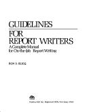 Cover for Guidelines for report writers