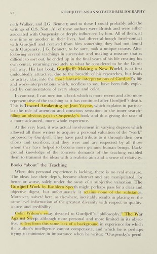 Cover for Gurdjieff, an annotated bibliography