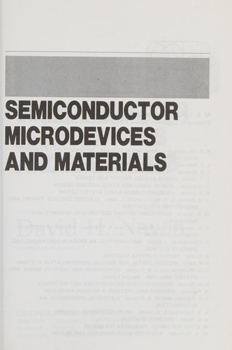 Cover for Semiconductor microdevices and materials