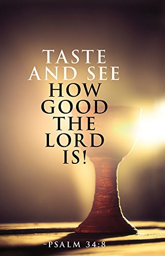 Cover for Taste and See Communion Bulletin