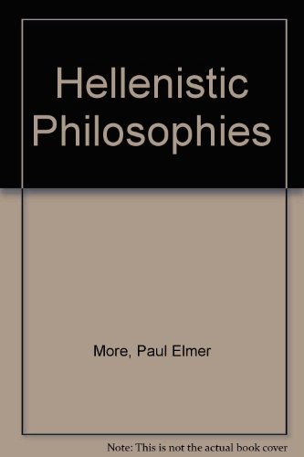 Cover for Hellenistic philosophies.