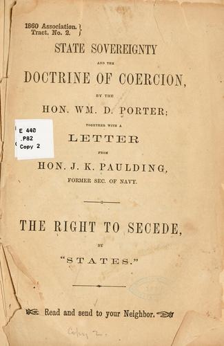 Cover for State sovereignty and the doctrine of coercion