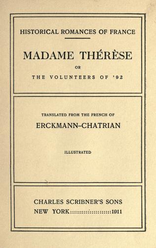 Cover for Madame Thérèse