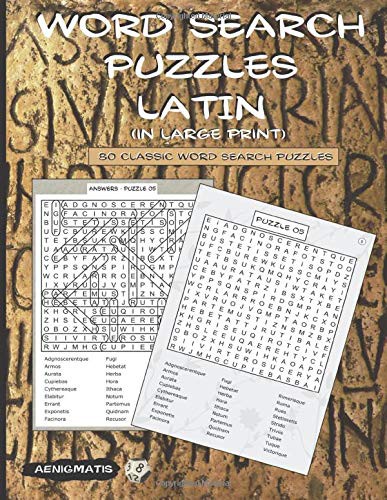 Cover for Word Search Puzzles - Latin