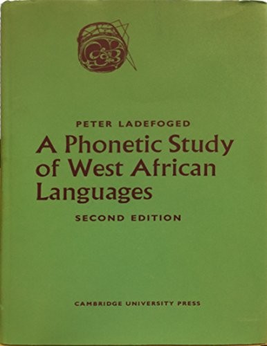 Cover for A phonetic study of West African languages