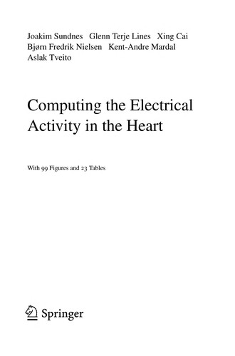 Cover for Computing the electrical activity in the heart