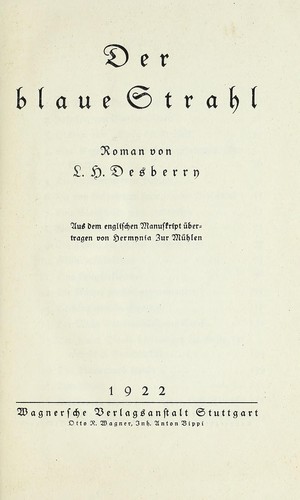 Cover for Der blaue Strahl