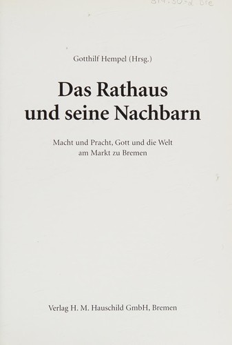 Cover for Das Rathaus und seine Nachbarn
