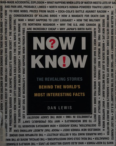 Cover for Now I know